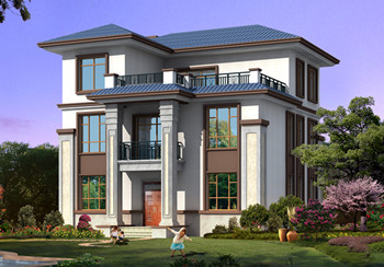 新中式農(nóng)村三層樓房設(shè)計(jì)圖紙，全套圖紙?jiān)O(shè)計(jì)，線條錯(cuò)落有致