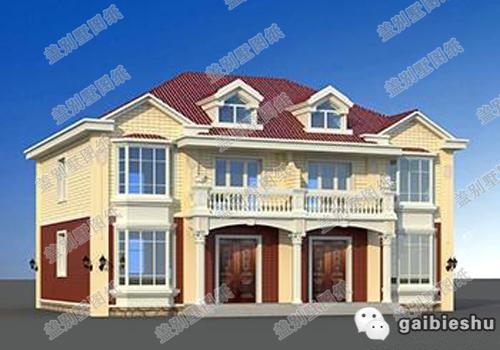 16×11米二層雙拼別墅設(shè)計(jì)圖，經(jīng)濟(jì)實(shí)用，適合兩兄弟的雙拼戶型