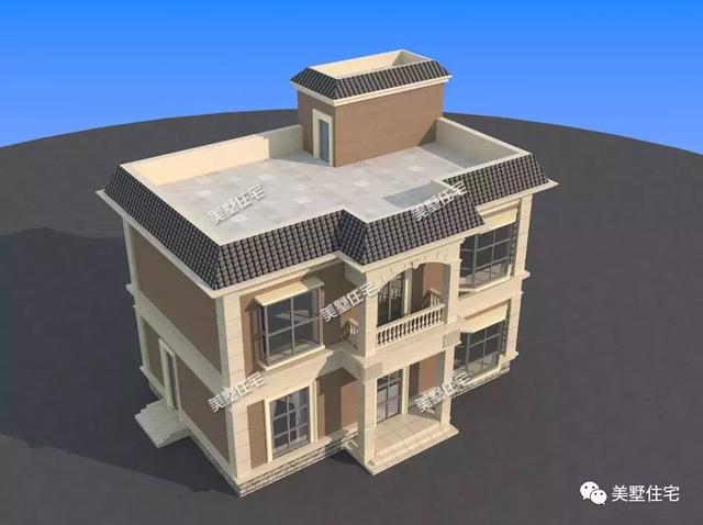 簡(jiǎn)歐風(fēng)格的別墅設(shè)計(jì)圖，進(jìn)深10米，造價(jià)不高外觀靚，室內(nèi)布局還實(shí)用