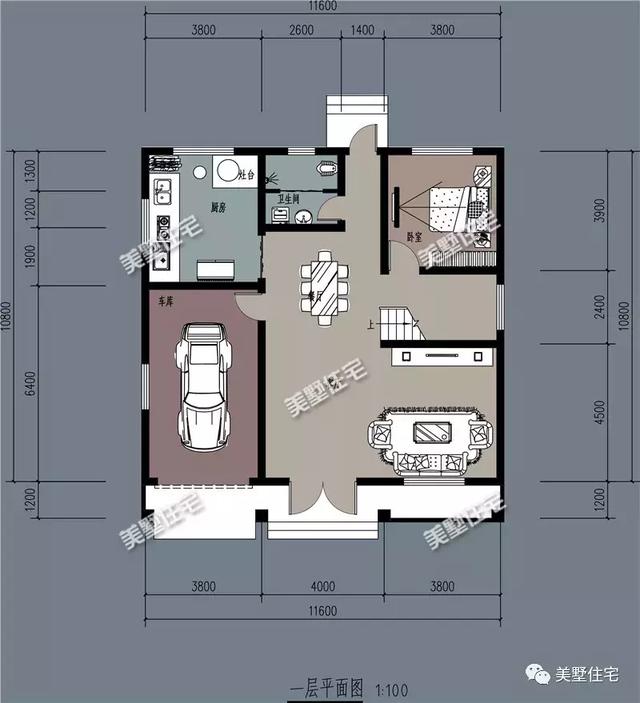 這棟10二層小別墅設計圖，不僅造價低外觀也十分漂亮