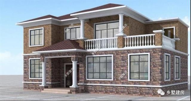 18萬(wàn)就可以搞定的農(nóng)村自建別墅，超值的二層別墅設(shè)計(jì)圖