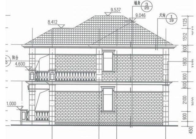 簡單實(shí)用的二層農(nóng)村自建房設(shè)計(jì)圖，清新淡雅，保證老少都喜歡