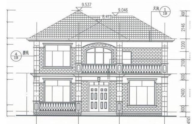 簡單實(shí)用的二層農(nóng)村自建房設(shè)計(jì)圖，清新淡雅，保證老少都喜歡