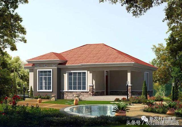 3款一層農(nóng)村別墅設(shè)計(jì)圖，性價(jià)比高，居住肯定很舒服