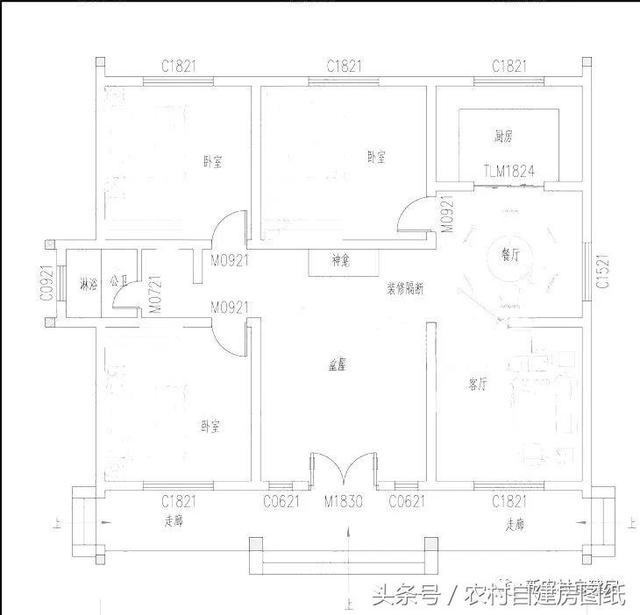 3款一層農(nóng)村別墅設(shè)計(jì)圖，性價(jià)比高，居住肯定很舒服