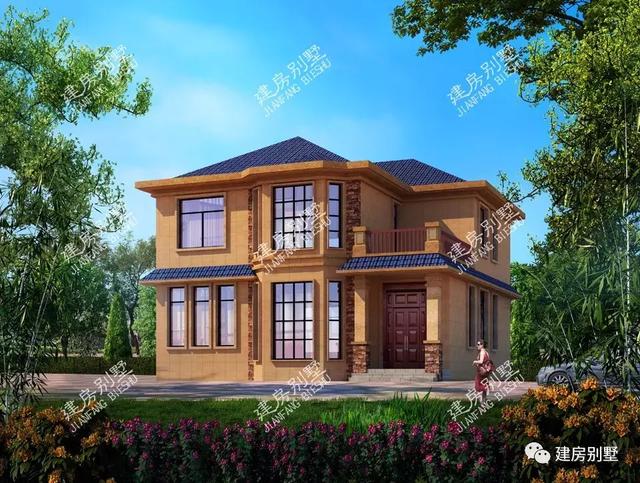 分享一棟主體30萬的別墅設(shè)計(jì)效果圖，建好后的房子效果比原圖還好