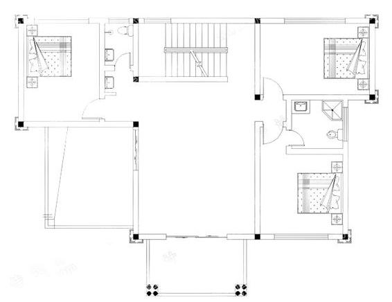 2款磚混結構三層別墅設計圖，完美的戶型，讓人不禁贊賞一番