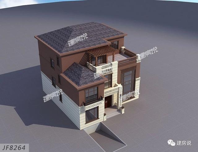 3款新中式別墅設計圖，配色經典，氣派和文雅，室內設計非常走心，接地氣