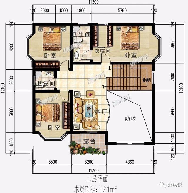 3款新中式別墅設計圖，配色經典，氣派和文雅，室內設計非常走心，接地氣