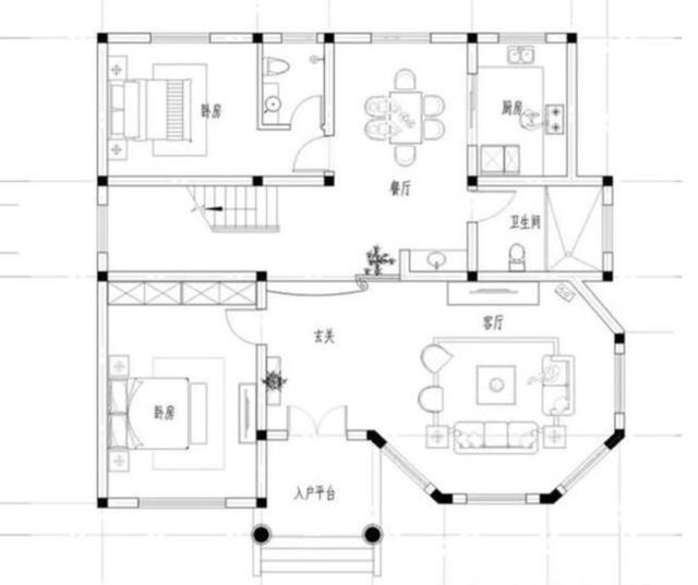 2套的農(nóng)村實(shí)用別墅設(shè)計(jì)圖，5間臥室，造價(jià)都在25萬以內(nèi)
