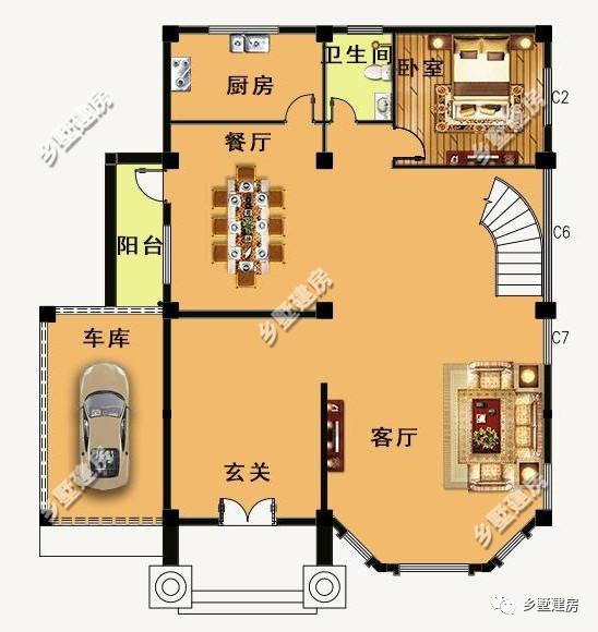 推薦三套磚混結(jié)構(gòu)農(nóng)村自建別墅設(shè)計(jì)圖紙，喜歡可以收藏一下