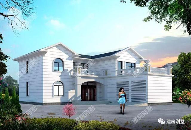 三款兩層別墅設(shè)計圖，第三棟新中式還帶雙車庫，滿足不同的建房需求