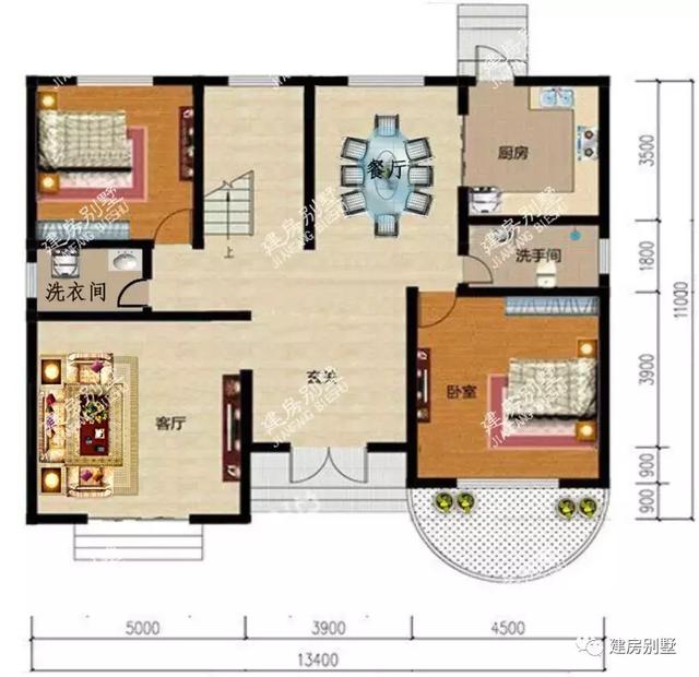 別墅設(shè)計(jì)圖神戶型，外觀美，造價(jià)低至20幾萬(wàn)，村里現(xiàn)在都這么建