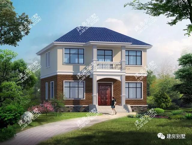 別墅設(shè)計(jì)圖神戶型，外觀美，造價(jià)低至20幾萬(wàn)，村里現(xiàn)在都這么建