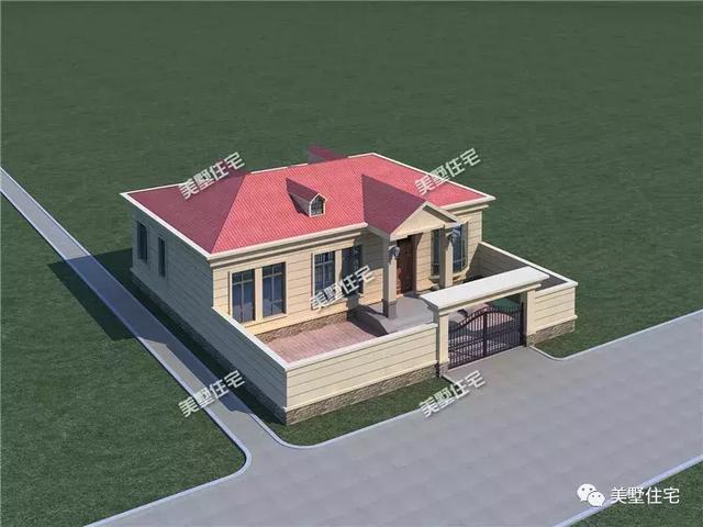 13X14米帶小院的農(nóng)村別墅設(shè)計圖，建這樣一所房子優(yōu)雅安靜的生活