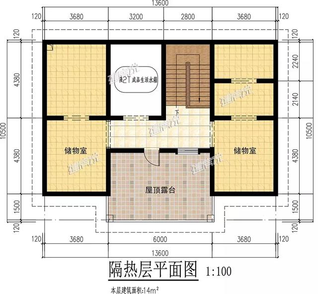 這款簡歐別墅設計圖不簡單，雙儲物室+雙客廳，簡約的線條，清新明快的顏色，怎么看都喜歡