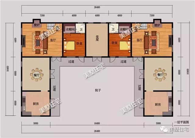 3款帶堂屋的新中式別墅設(shè)計(jì)圖戶型，適合農(nóng)村生活的設(shè)計(jì)，實(shí)用性超強(qiáng)