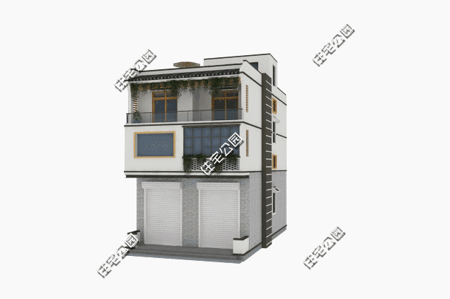 宅基地小沒關(guān)系，8X15米帶商鋪戶型設(shè)計圖分享，適合你家嗎