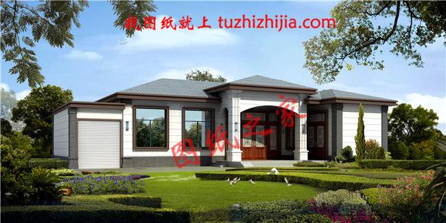 一層平房設(shè)計(jì)圖及效果圖，一層自建房也能這樣洋氣