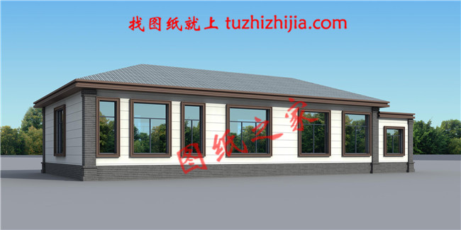 一層平房設(shè)計(jì)圖及效果圖，一層自建房也能這樣洋氣