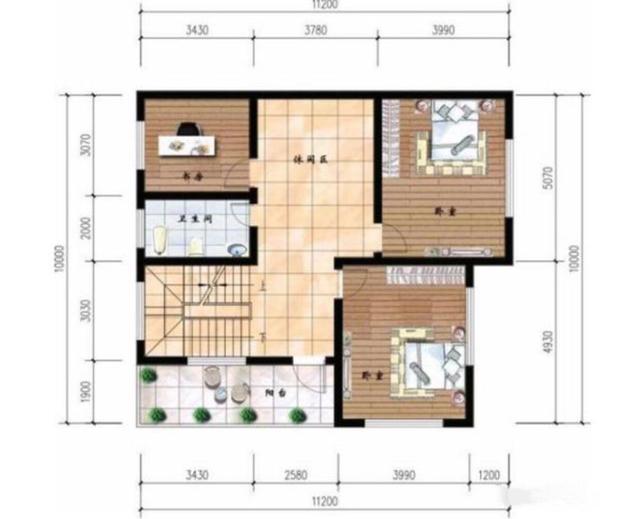 占地100平米的小戶型別墅設(shè)計圖，經(jīng)濟(jì)實用，少很多顧慮，適合農(nóng)村建