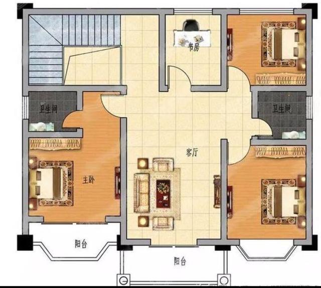 占地100平米的小戶型別墅設(shè)計圖，經(jīng)濟(jì)實用，少很多顧慮，適合農(nóng)村建