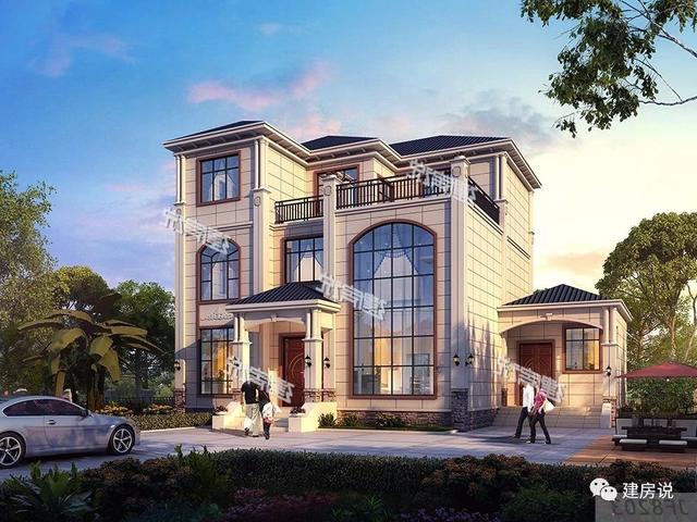 3棟農(nóng)村歐式別墅設(shè)計圖，造型精美、布局合理，絕對是農(nóng)村建房一個不可多得的好選擇