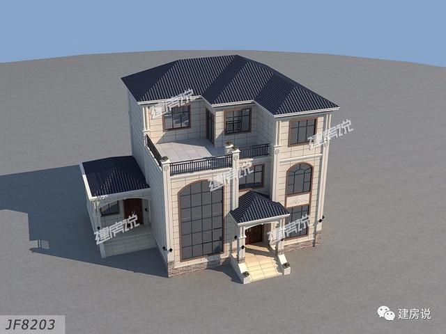 3棟農(nóng)村歐式別墅設(shè)計圖，造型精美、布局合理，絕對是農(nóng)村建房一個不可多得的好選擇