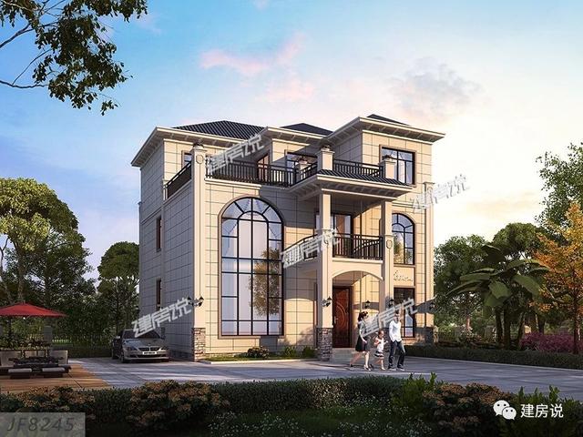 3棟農(nóng)村歐式別墅設(shè)計圖，造型精美、布局合理，絕對是農(nóng)村建房一個不可多得的好選擇