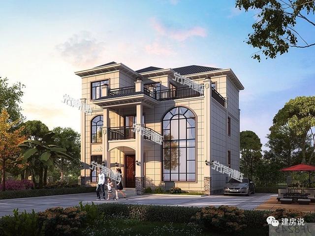 3棟農(nóng)村歐式別墅設(shè)計圖，造型精美、布局合理，絕對是農(nóng)村建房一個不可多得的好選擇