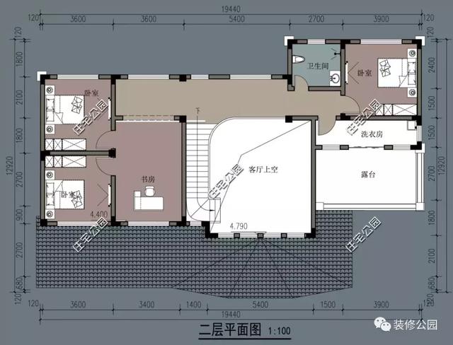 12×19米自建房設計圖，帶室內裝修效果，實乃鄉(xiāng)村別墅的典范之作