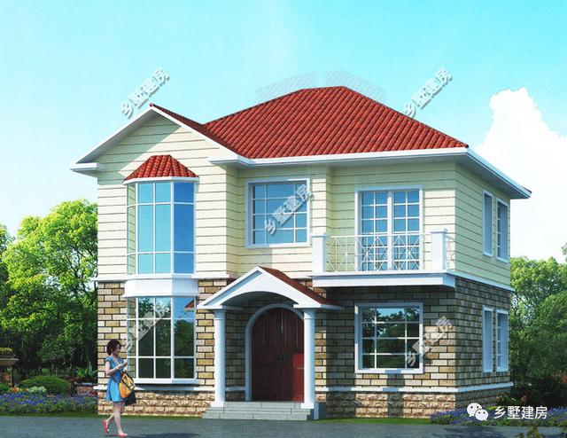 11*10米新農(nóng)村2層自建小別墅設(shè)計圖，戶型經(jīng)典