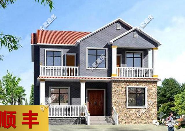 11*10米新農(nóng)村2層自建小別墅設(shè)計圖，戶型經(jīng)典