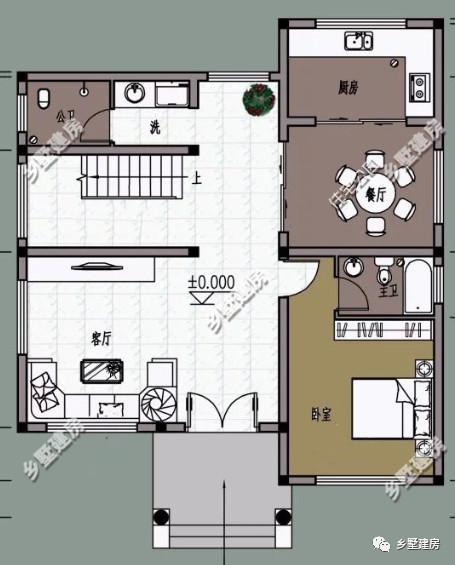 兩層歐式羅馬柱自建別墅設(shè)計圖，外觀大氣，建成絕對讓你有面子