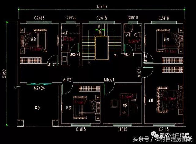 四層半別墅設(shè)計圖，豪華大氣，子子孫孫都夠用了