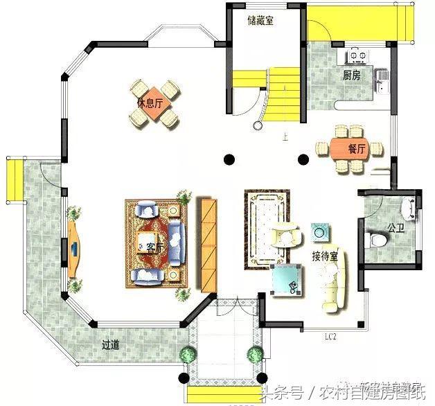 三款帶走廊和側(cè)門的歐式建筑別墅設(shè)計(jì)圖，不僅高端風(fēng)景也是極好