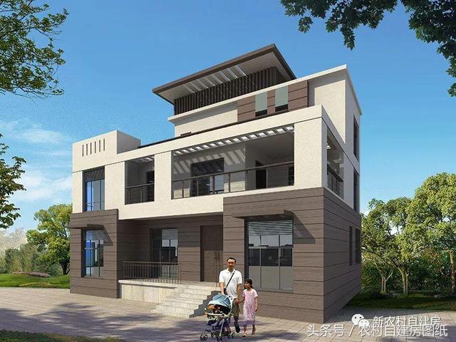 五款現(xiàn)代風農(nóng)村別墅設計圖，極簡主義，90后的最愛