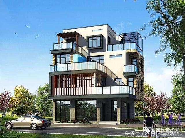 五款現(xiàn)代風農(nóng)村別墅設計圖，極簡主義，90后的最愛