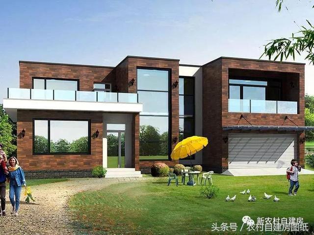 五款現(xiàn)代風農(nóng)村別墅設計圖，極簡主義，90后的最愛