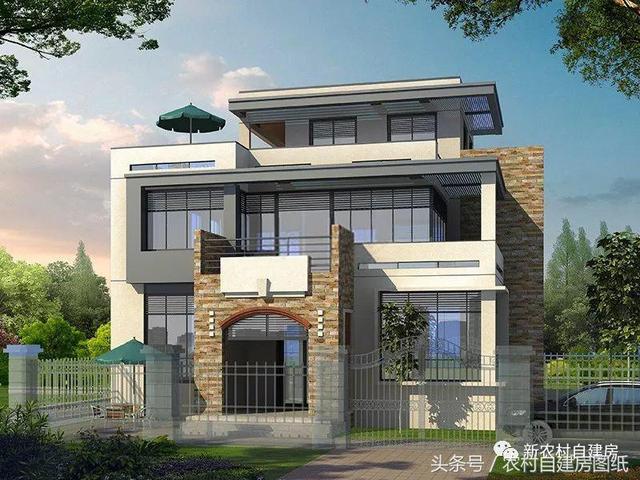 五款現(xiàn)代風農(nóng)村別墅設計圖，極簡主義，90后的最愛