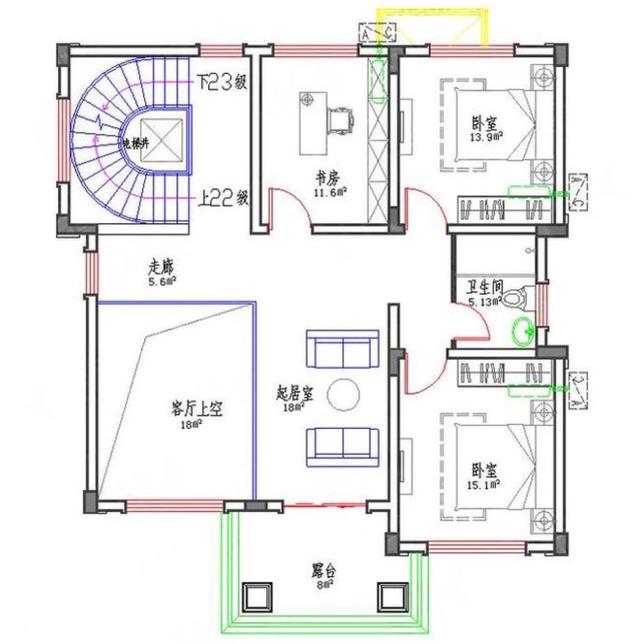 三層自建別墅設(shè)計(jì)圖，結(jié)構(gòu)非常簡(jiǎn)單，稍有經(jīng)驗(yàn)的工程隊(duì)，拿圖就可以建房了