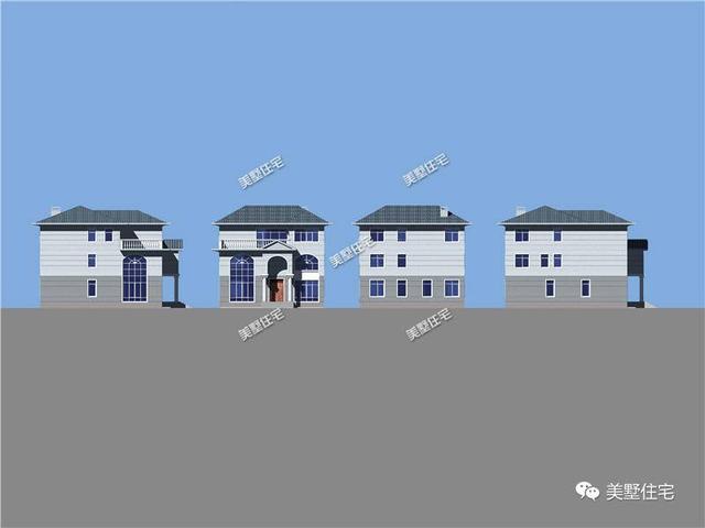 12X16米三層別墅設(shè)計(jì)圖，6室2廳，有院子才叫真氣派