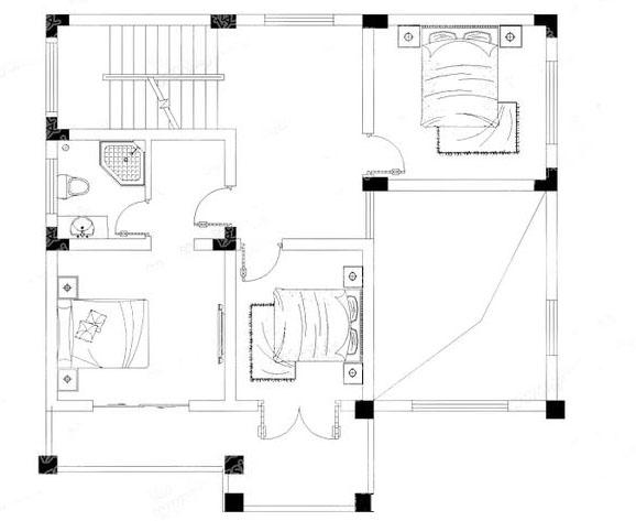 2款30萬(wàn)三層農(nóng)村自建房，帶挑空客廳
