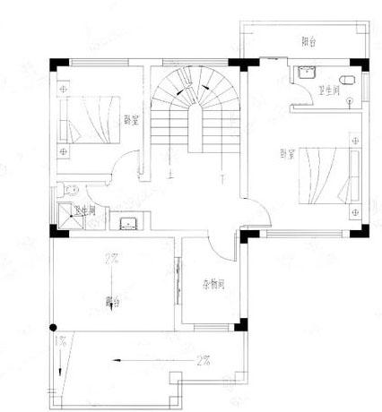 2款30萬(wàn)三層農(nóng)村自建房，帶挑空客廳