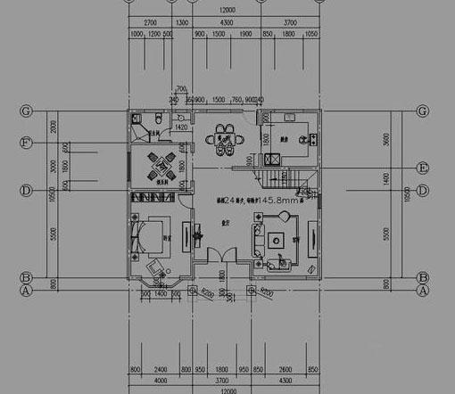 12×11米二層農(nóng)村小別墅設(shè)計(jì)圖，3廳4臥，帶娛樂間+衣帽間