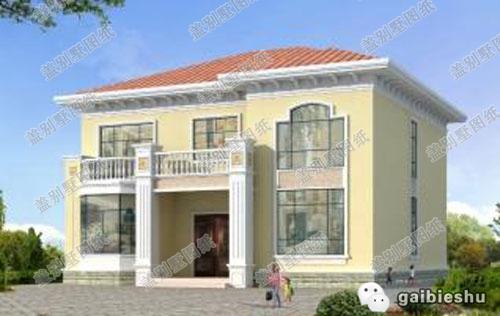 12×11米二層農(nóng)村小別墅設(shè)計(jì)圖，3廳4臥，帶娛樂間+衣帽間