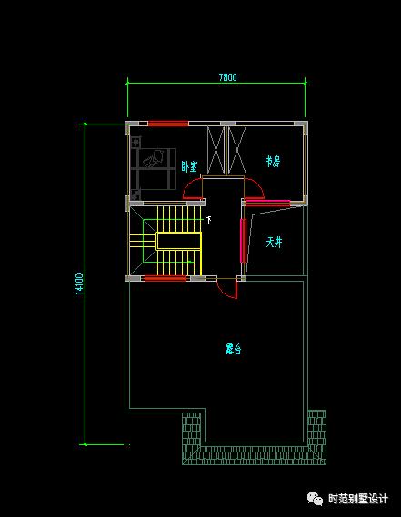 7米三層歐式別墅設(shè)計(jì)圖，7室2廳，精美外觀