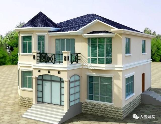 11X10米三層農(nóng)村小別墅，旋轉(zhuǎn)樓梯+雙露臺，布局滿分不怕驕傲！