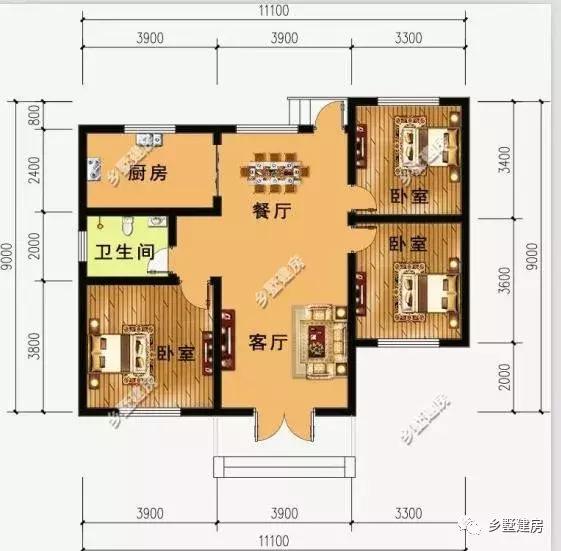 12x9的別墅設(shè)計(jì)圖，帶有車庫和露臺(tái)，造價(jià)多少？附帶圖紙！