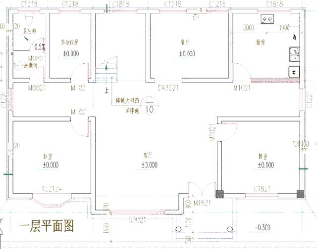 二層平屋頂3廳6臥農(nóng)村自建房，造價(jià)20萬，簡單實(shí)用